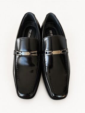 Stacy Adams Men’s Black Leather Dress Loafers – Size 8M